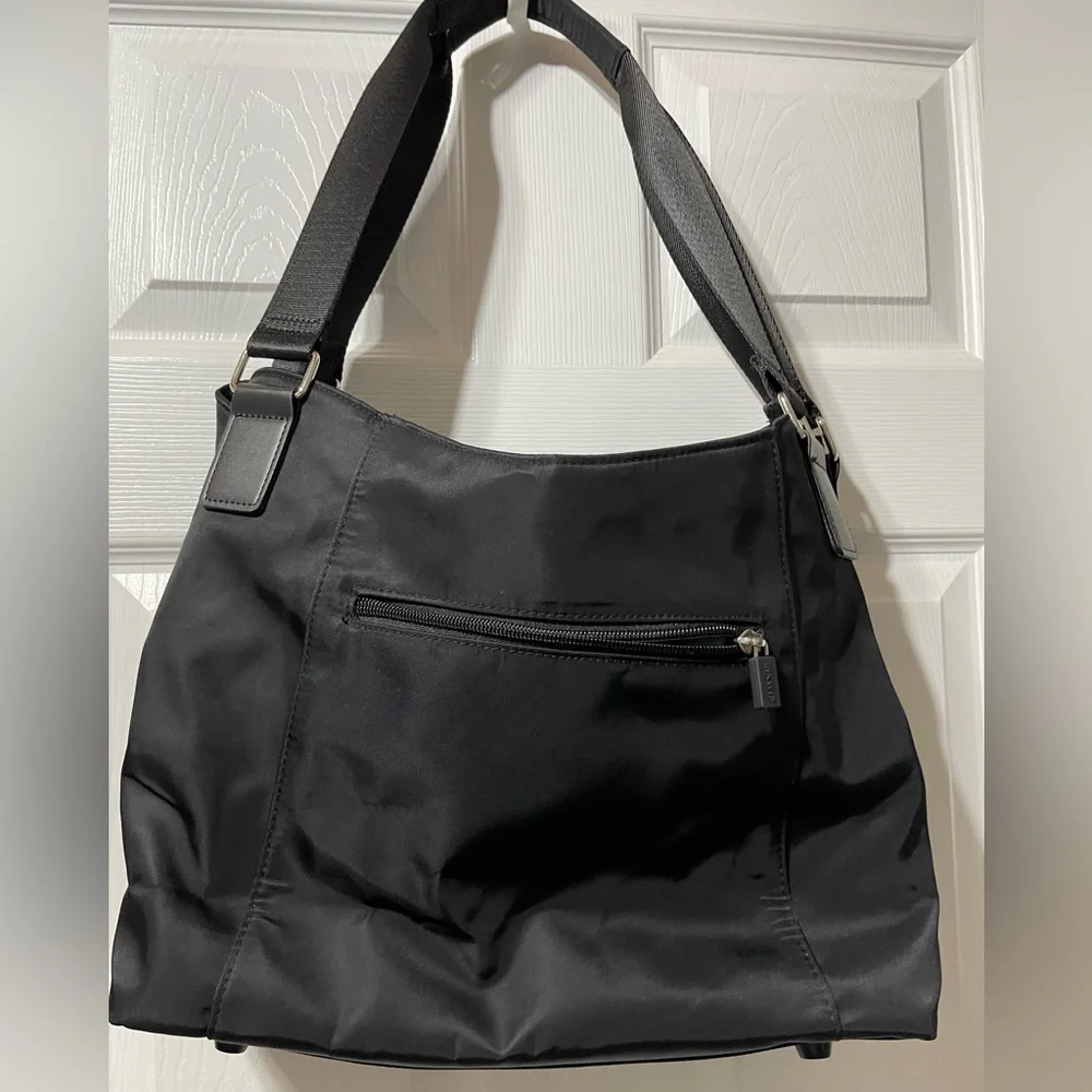 IHKWP Black Nylon Hobo Bag